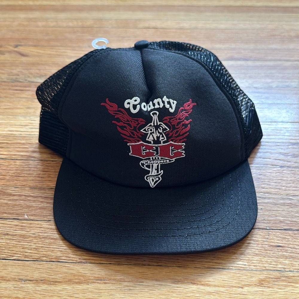 Vintage County Choppers Snapback / Trucker Style Mesh / 90s / Made In USA